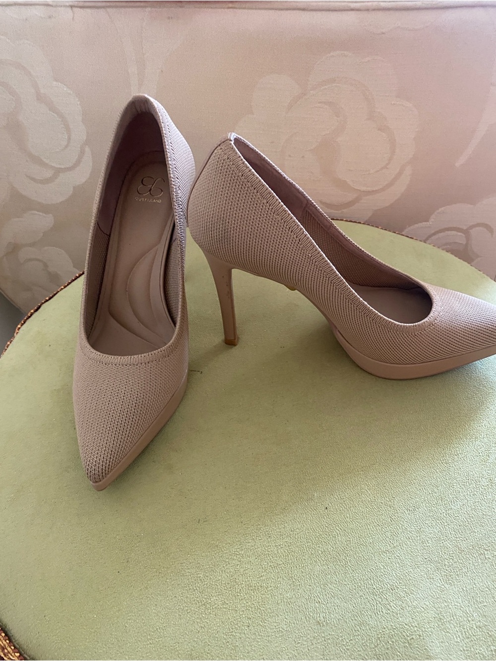 Cosy Island Beige Platform Heels 6.5